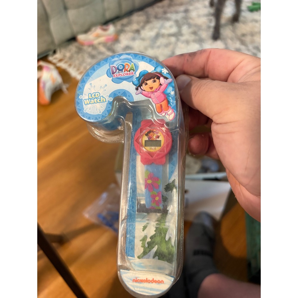 Nickelodeon Dora the Explorer LCD Watch Pink Floral Digital DTE801G New